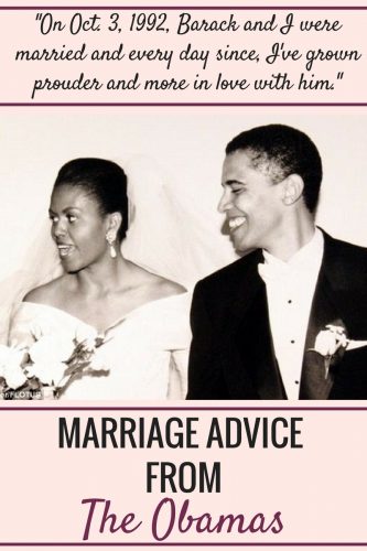 Secrets to the happy marriage of Michelle and Barack Obama. Click through to read their quotes and advice on how they've maintained such a strong marriage.