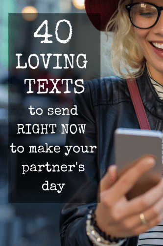 Loving texts to send your partner. Click through to read thinking about you texts, sappy texts, apology texts and humorous texts.