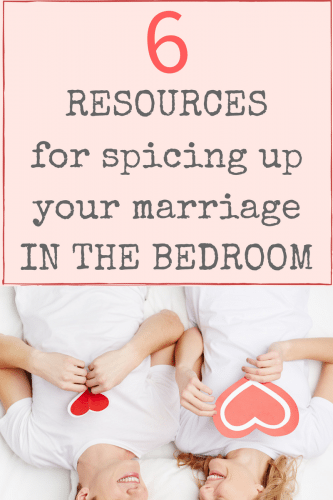 Spicing up your marriage in the bedroom. If we want to improve, new information is crucial- check these resources out.